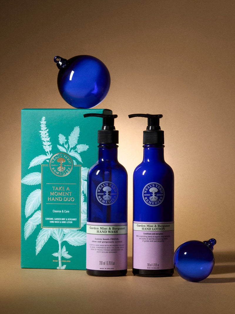 Neals Yard Remedies Take a Moment Hand Duo Garden Mint Bergamot