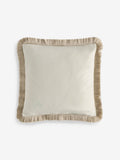 Boucle fleck fringe cushion 50x50cm natural (British brand)