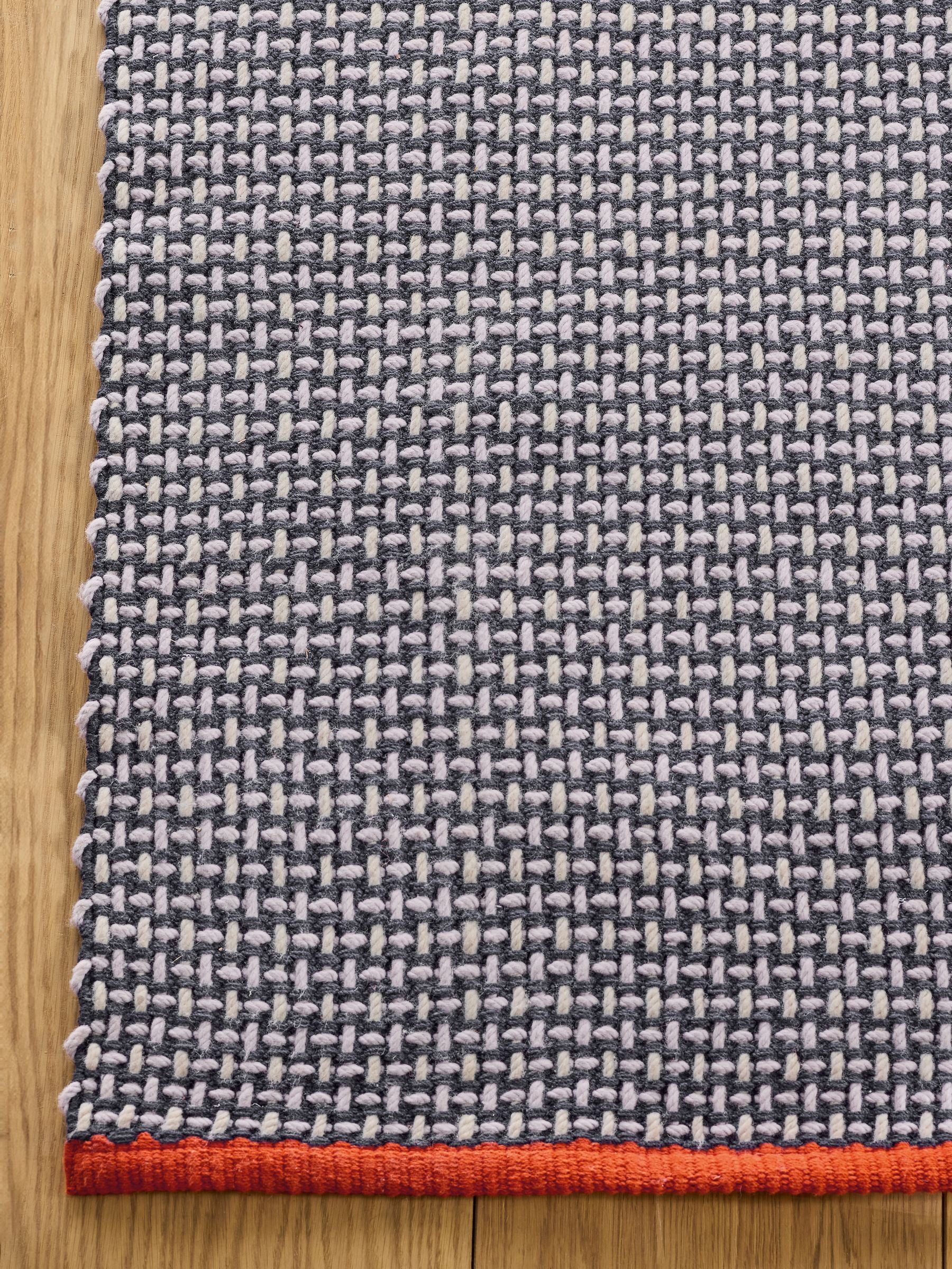 MADE.COM Blue Haden flatweave rug - British product