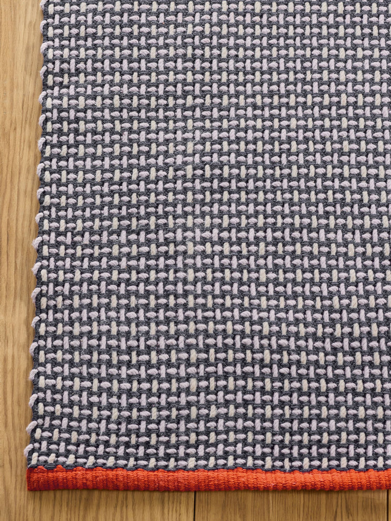 MADE.COM Blue Haden flatweave rug - British product