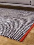 MADE.COM Blue Haden flatweave rug - British product