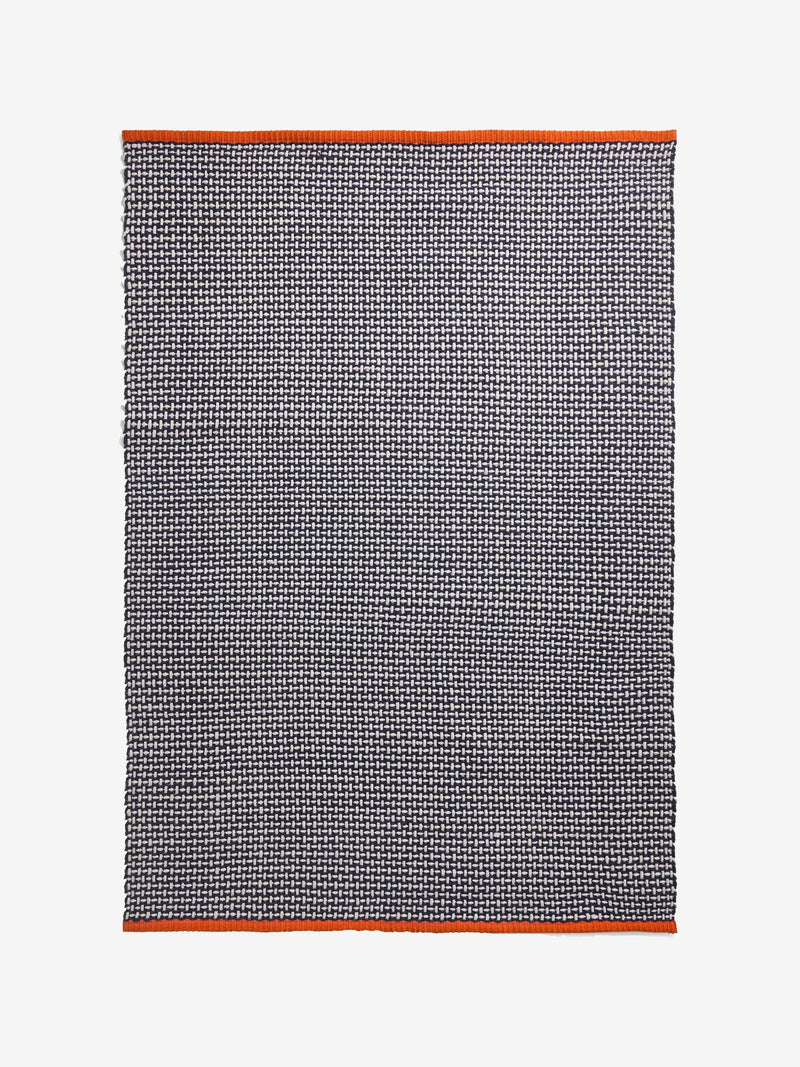 MADE.COM Blue Haden flatweave rug - British product
