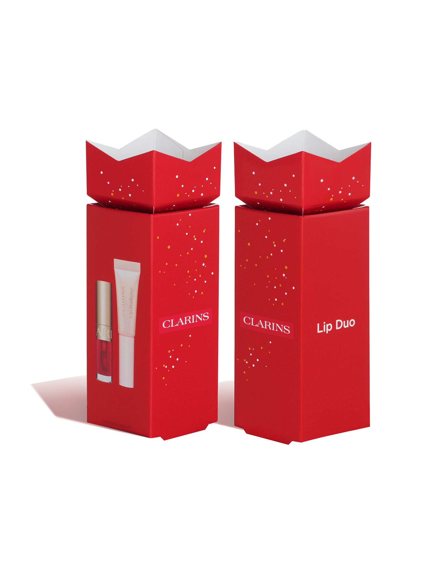 Clarins Lip Duo Translucent Glow Strawberry 5ml 1.4ml - British product