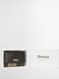 Barbour Rosa French Purse black tartan leather - British product