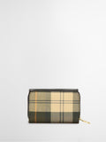 Barbour Rosa French Purse black tartan leather - British product