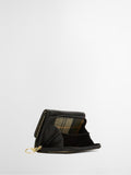 Barbour Rosa French Purse black tartan leather - British product