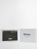 Barbour® Black Tartan Alder Leather Card Holder