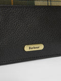 Barbour® Black Tartan Alder Leather Card Holder