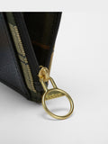 Barbour® Black Tartan Alder Leather Card Holder