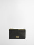 Barbour® Black Tartan Alder Leather Card Holder