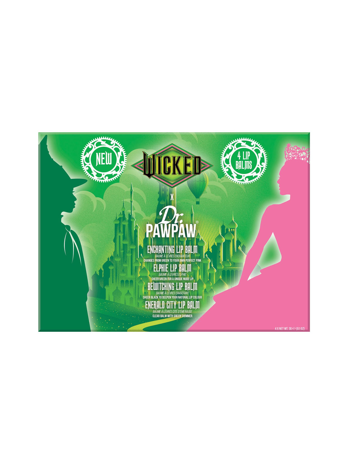 Dr. PAWPAW Wicked Elphaba Lip Balm Collection