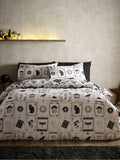 Catherine Lansfield Black/Natural Enchanted Witchcraft Reversible Duvet Cover Set - British product