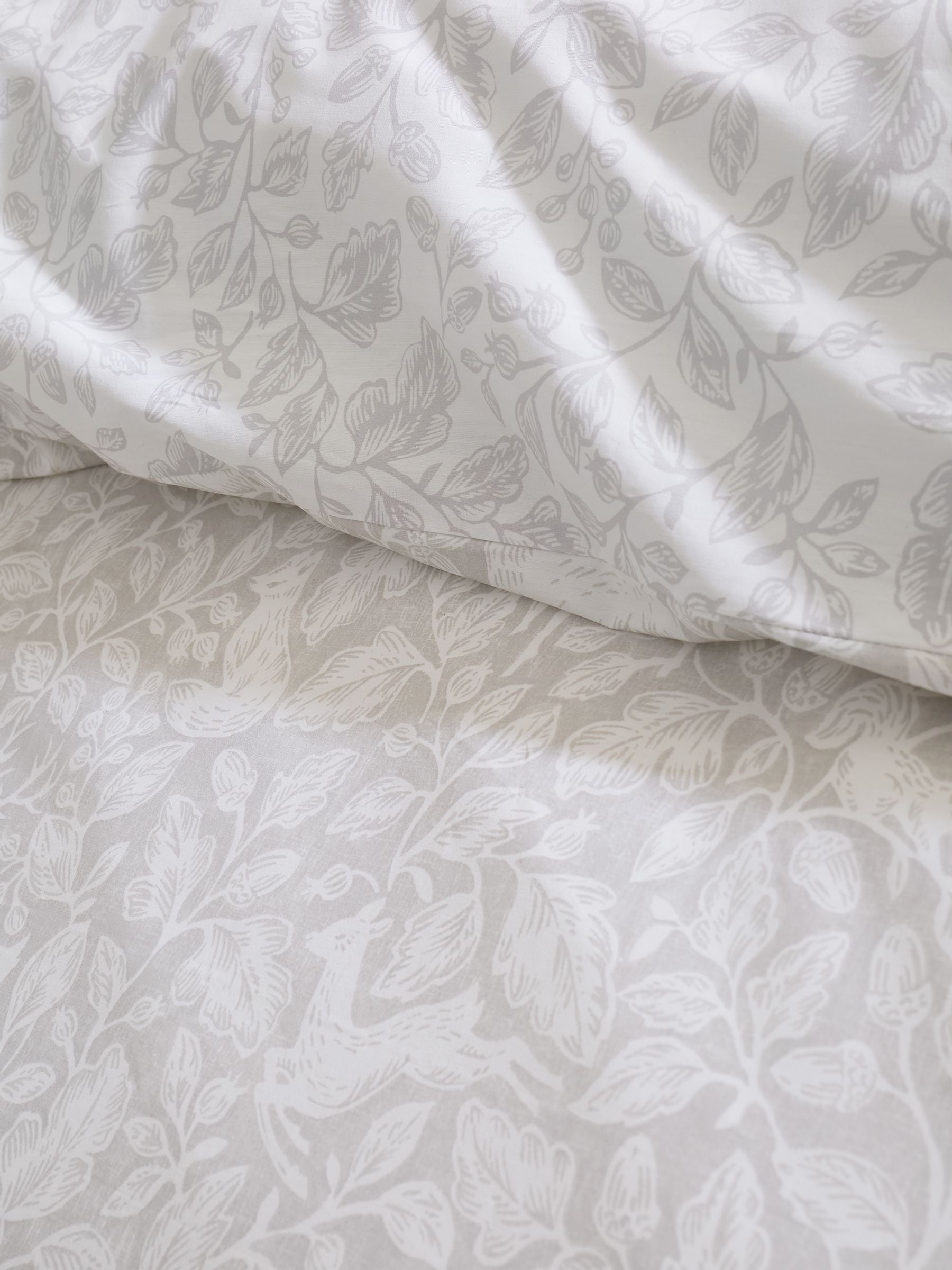 Natural Woodland Reversible Duvet Cover Set - British product