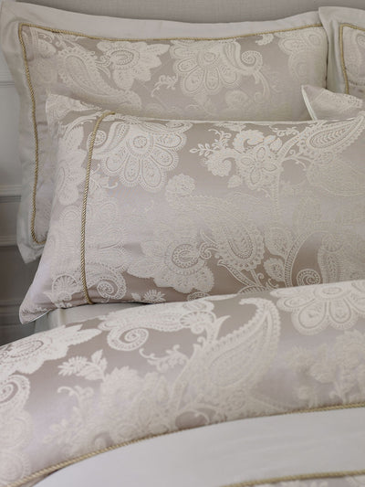 Next Catherine Lansfield Champagne Gold Opulent Jacquard Duvet Cover Set- Buy online at McGrocer