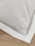 Catherine Lansfield White Classic Lattice Lace Duvet Cover Set - British product