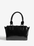 Friends Like These black faux leather padlock pocket bag, UK version