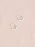Gold tone semi-precious stone beaded hoop earrings multi-pack - British product
