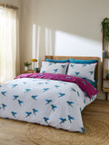 Their Nibs plum hummingbird duvet cover set (British brand)