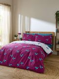 Their Nibs plum hummingbird duvet cover set (British brand)