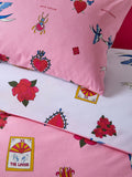 Their Nibs Pink Mon Coeur duvet cover set (British brand)