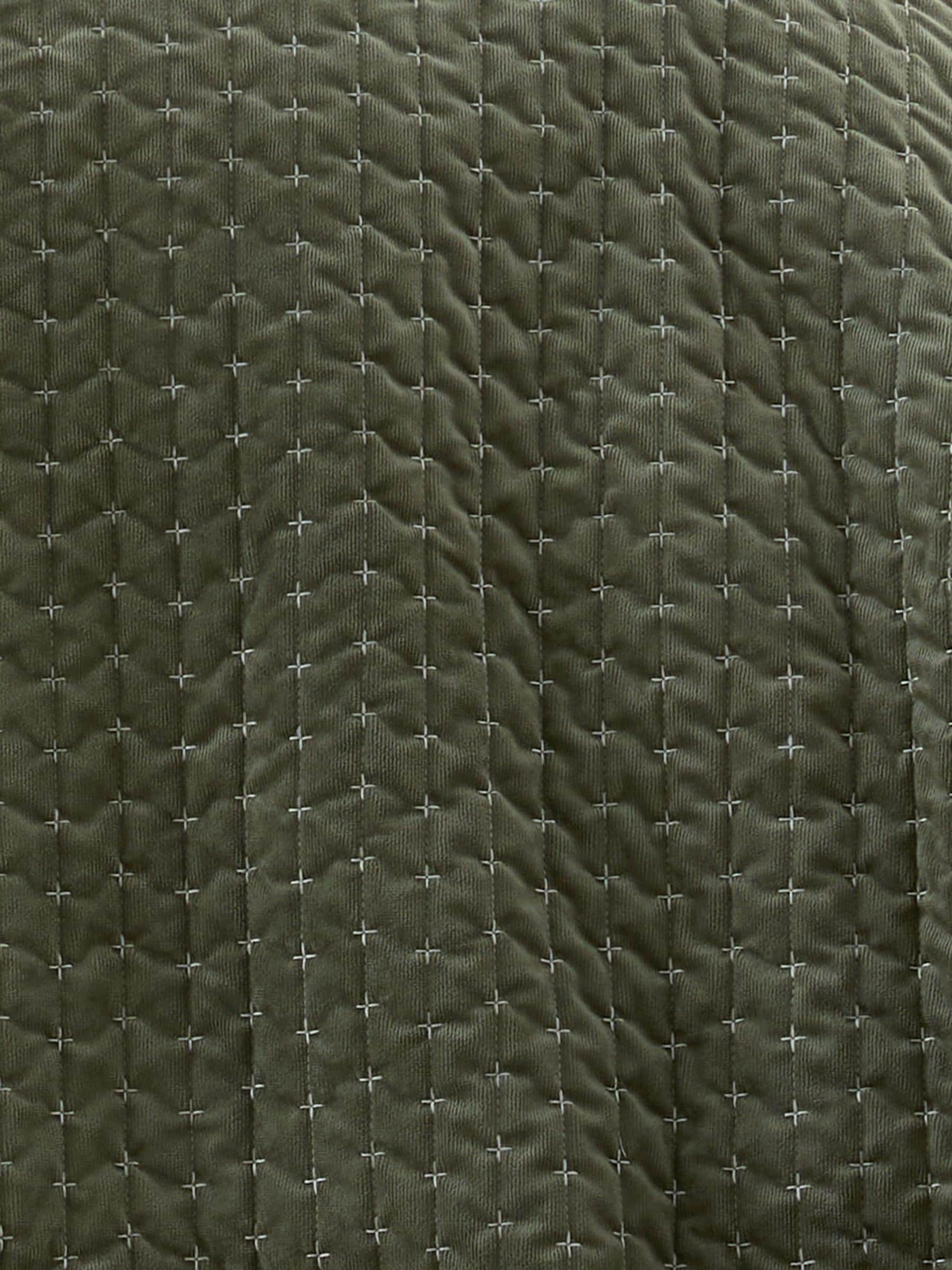 Bianca Green Attica chenille embroidered throw large, imported from the UK