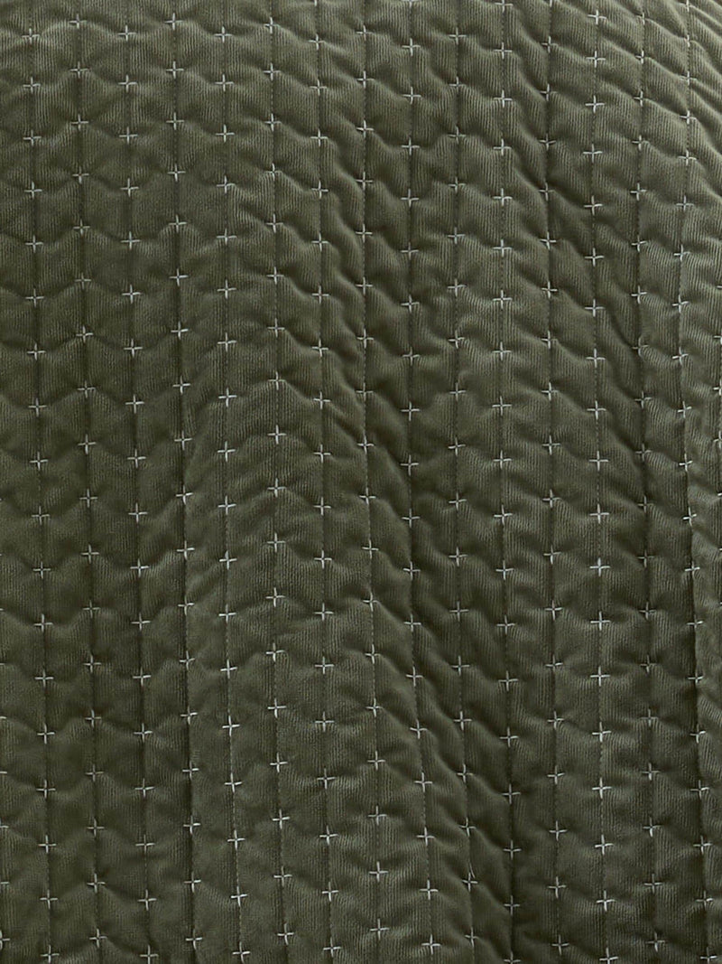 Bianca Green Attica chenille embroidered throw large, imported from the UK