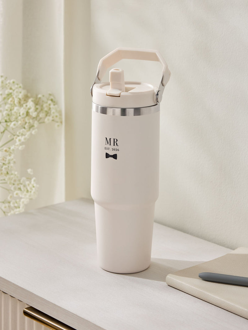 Cream Est 2026 Wedding Mr Water Bottle