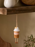 Neutral latte character hanging decoration 9.5cm - British product