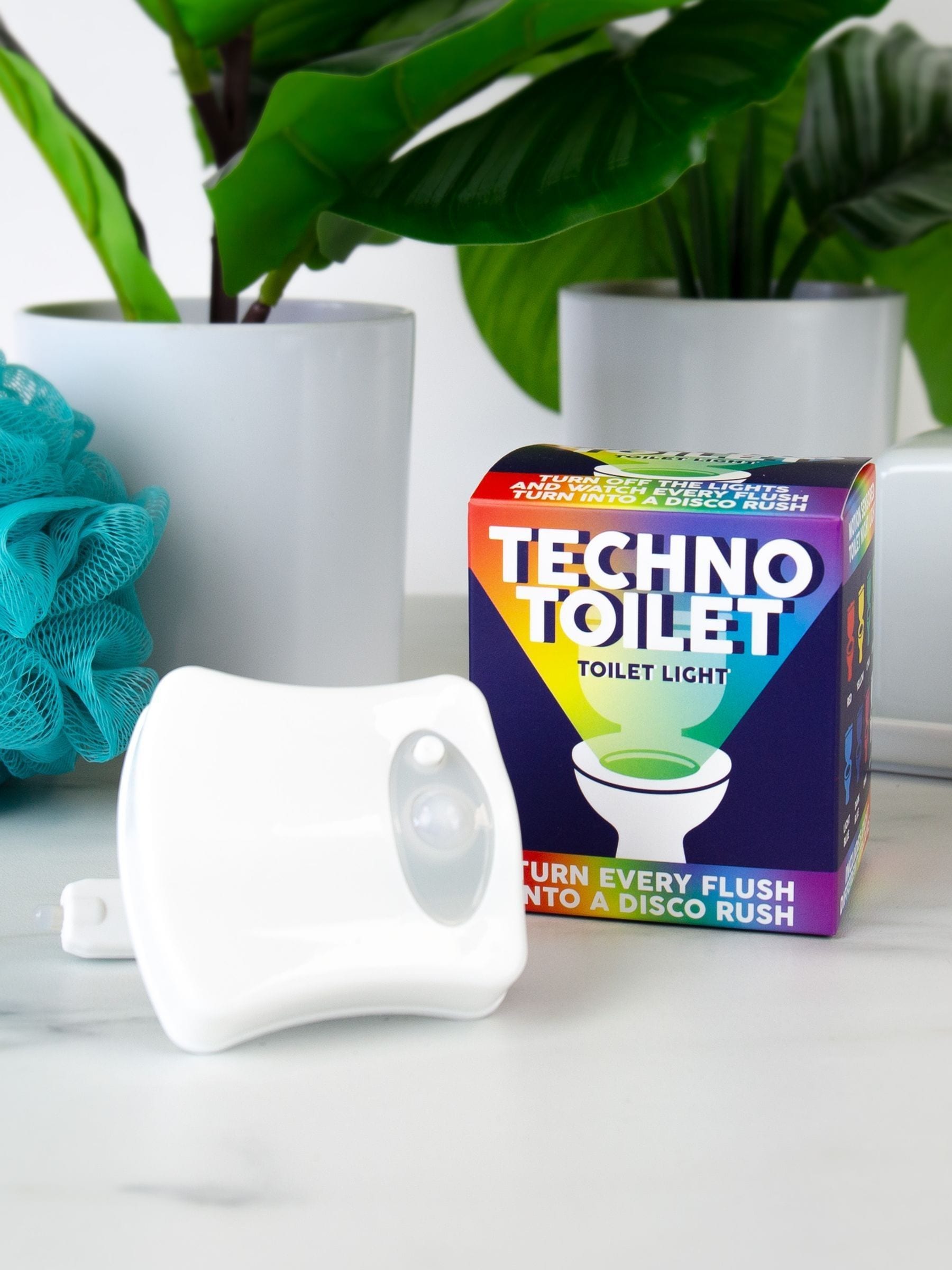 Gift Republic Blue Techno Toilet lamp one size, imported from the UK