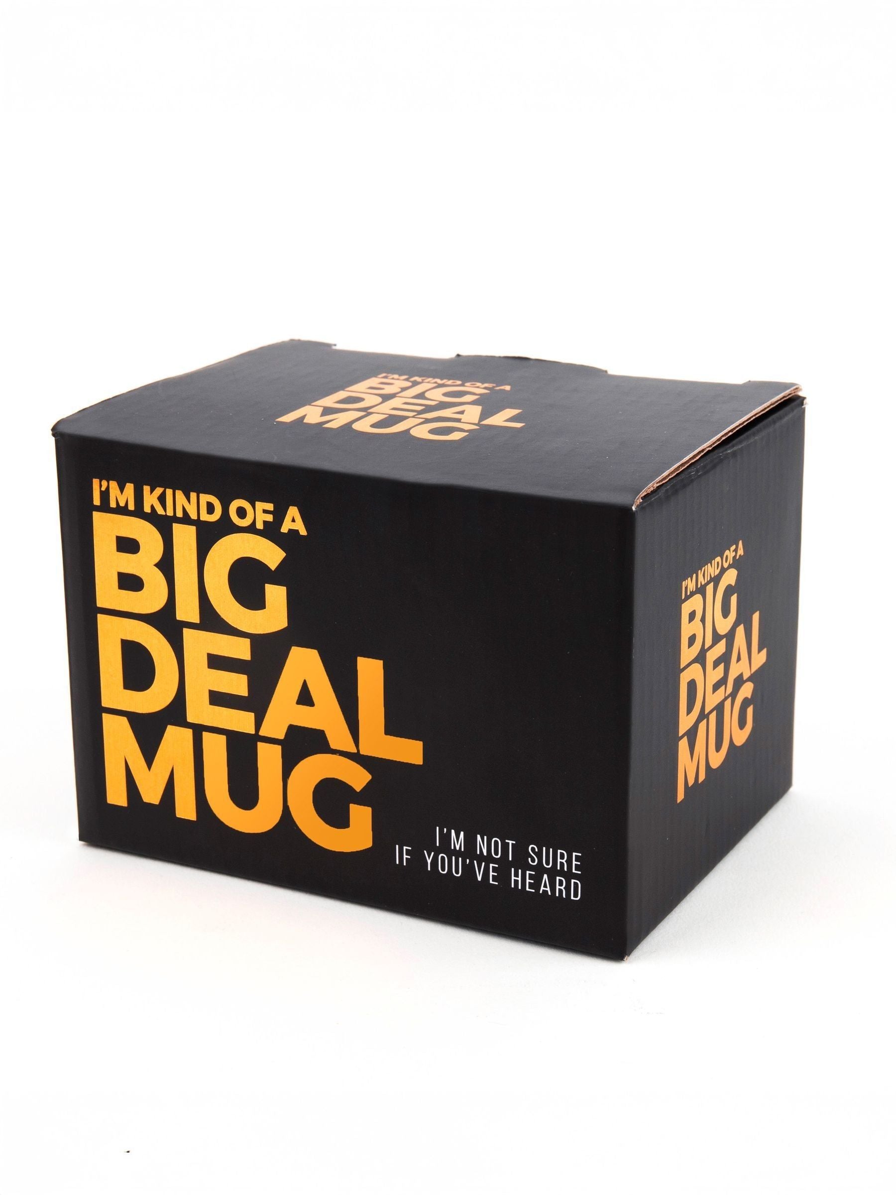 Gift Republic black mug with humorous text - British product