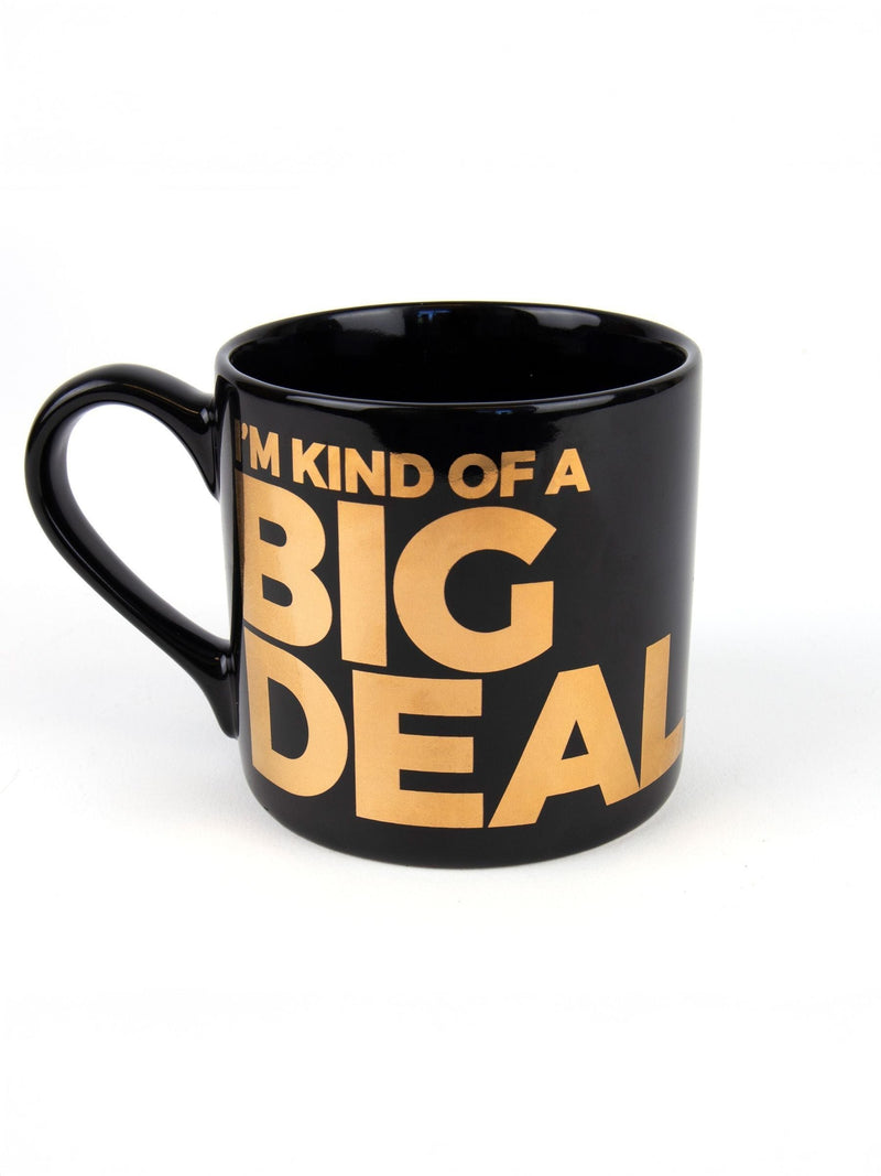 Gift Republic black mug with humorous text - British product