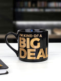 Gift Republic black mug with humorous text - British product