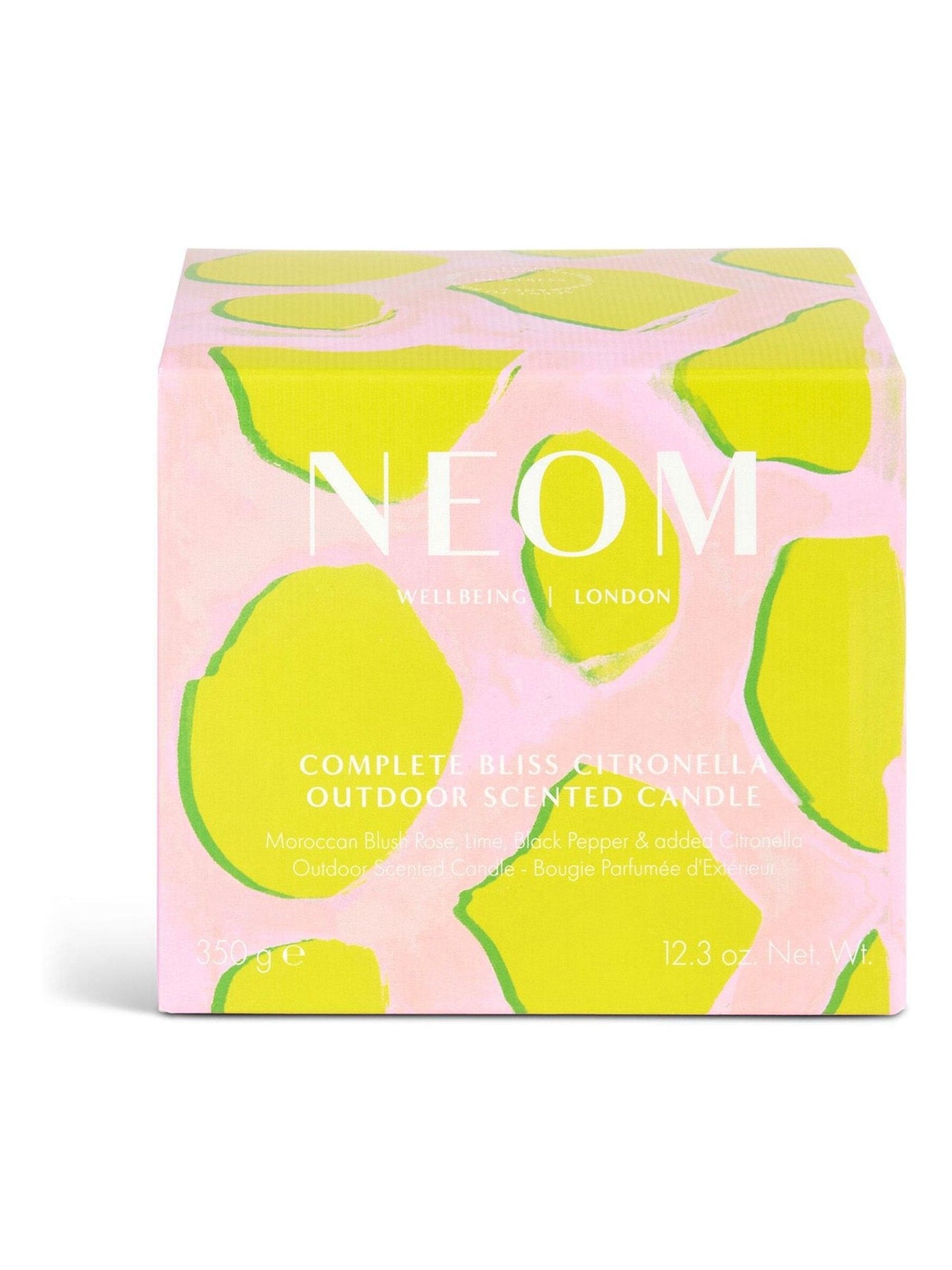 Neom Complete Bliss Citronella outdoor candle 350g, imported from the UK