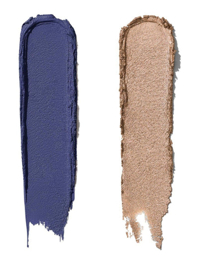 Bâtonnet ombré crème double face avec des nuances mates et irisées longue tenue