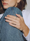Gold plated sterling silver vine leaf wrap ring, imported from the UK