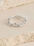 Gold plated sterling silver vine leaf wrap ring, imported from the UK