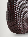 Rixo woven leather Saoirse bag in dark brown (British brand)