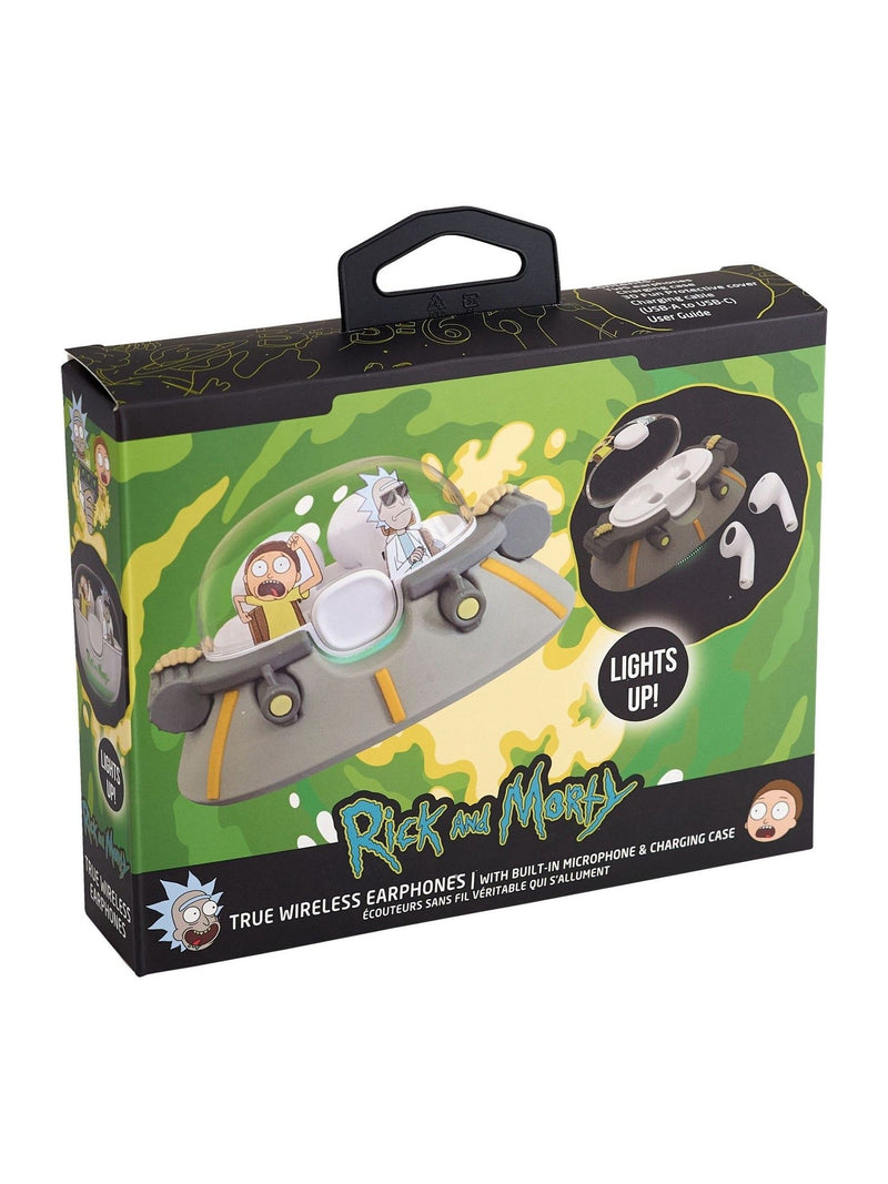 Rick and Morty grey green TWS earbuds, UK version