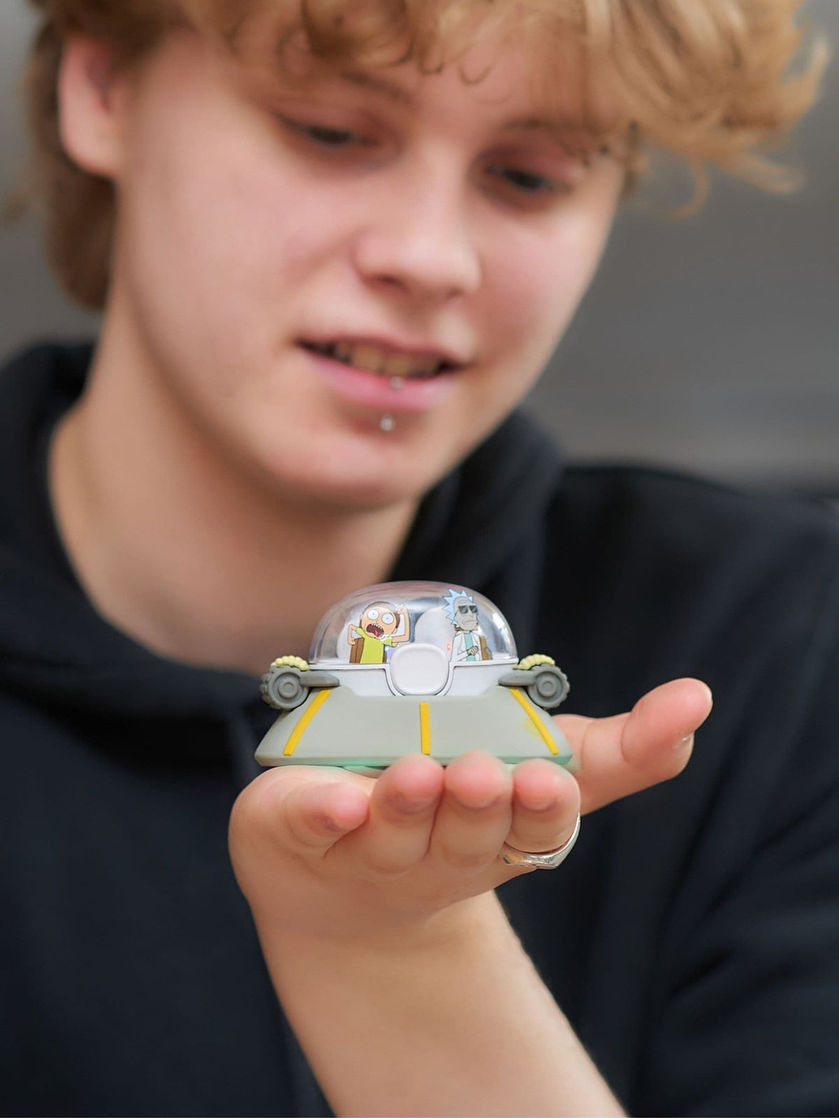 Rick and Morty grey green TWS earbuds, UK version