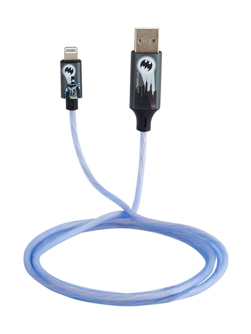 Batman blue light up charging cable MFI certified (British brand)