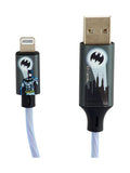 Batman blue light up charging cable MFI certified (British brand)