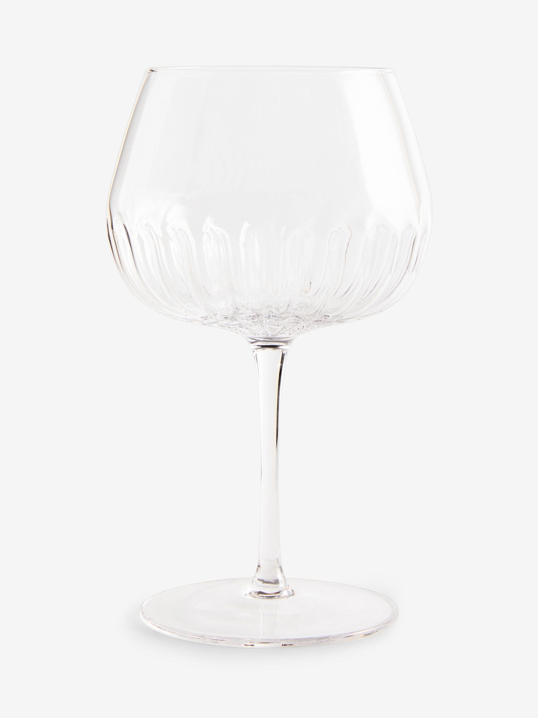 Clear floral gin glasses set of 2, 19cm, UK version