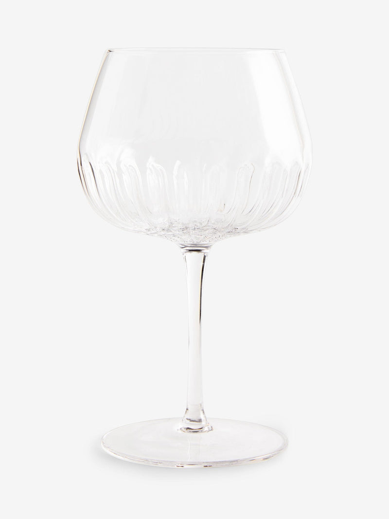 Clear floral gin glasses set of 2, 19cm, UK version