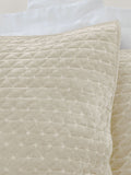 Bianca velvet embroidered pillow sham Oxford pair, imported from the UK