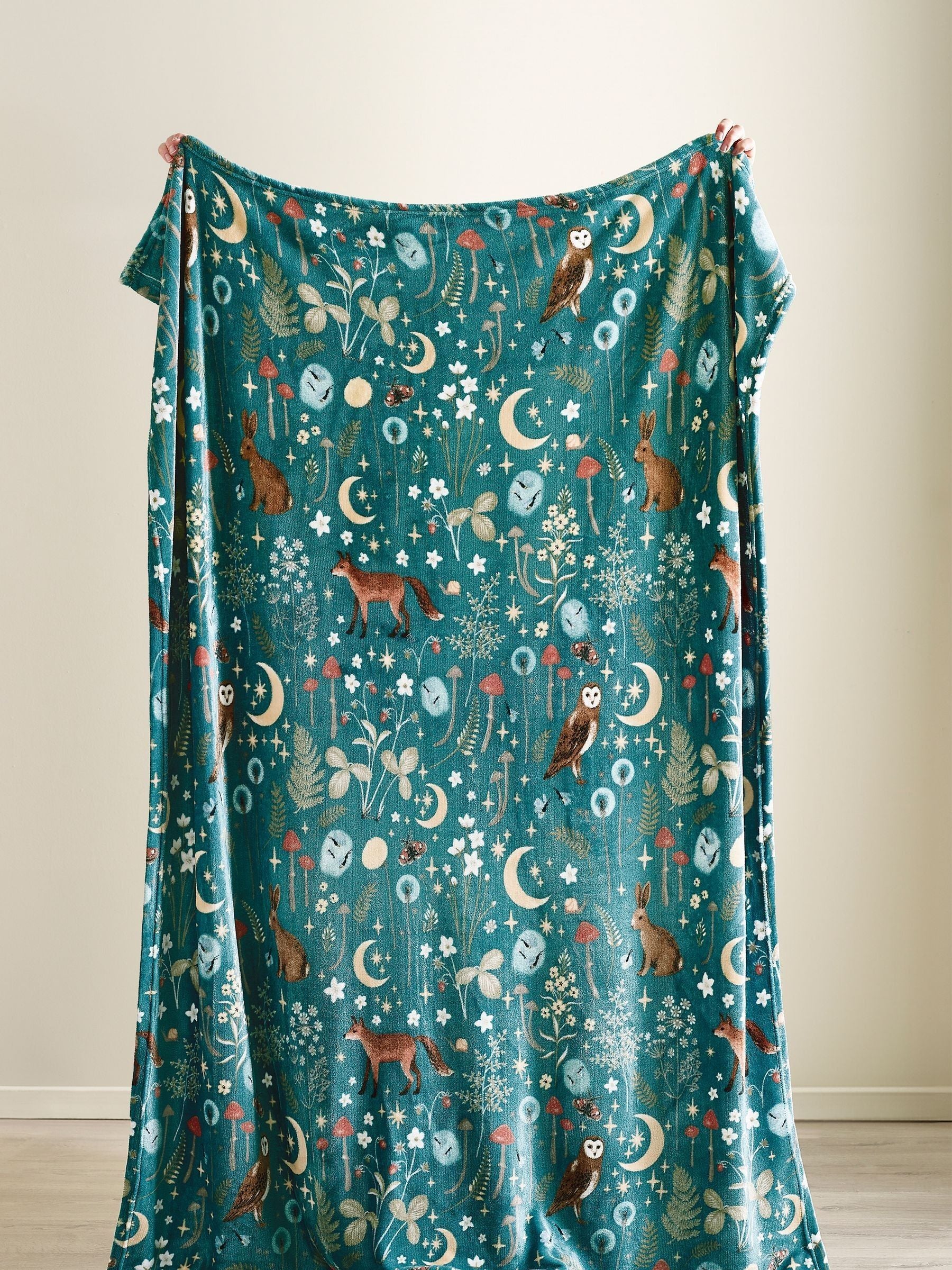 Catherine Lansfield forest animal throw 130x170 cm (British brand)