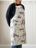Catherine Lansfield Natural Christmas Town Cotton Kitchen Adult Apron