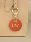 Jonnys Sister	Personalised Faux Leather Bag Accessory with Gold Tone Elephant Charm