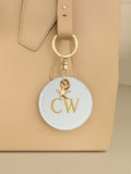Jonnys Sister Personalised Faux Leather Bag Accessory with Gold Tone Starfish Charm