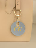 Jonnys Sister Personalised Faux Leather Bag Accessory with Gold Tone Sun Charm