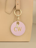 Jonnys Sister Personalised Faux Leather Bag Charm - Gold Tone Feather